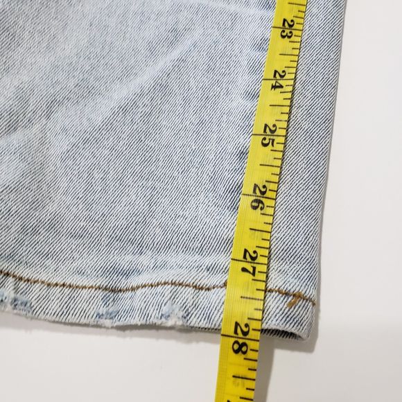 Cry Baby Women's Light Wash Button Fly Straight Leg Jeans, Size 29-P, Size 8 - Picture 12 of 12